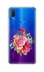 Snazzy Multicolor Silicon Shock Proof Back Cover for Huawei Nova 3i, Honor Play