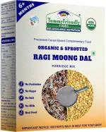 TummyFriendly Foods Organic Sprouted Ragi MoongDal Porridge Mix, Baby Food for 6 Months Baby, 200g/cereals|Cereals