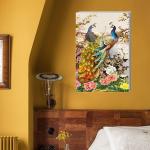 Surmul Multicolor Sunboard, Vinyl Medium Peacock Wall For Living Room Adhesive Sticker