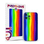 PROSKINS - Blue Rainbow 3D Textured Mobile Back Skin/Sticker Only for OnePlus Nord CE 5G (Pack of 1)