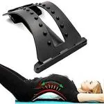 Shopeleven Magic Back Support Multi-Level Back Stretcher Device, Lumbar Back Stretching Device, Memory Foam Cushion Back Support for Office Chair and Pain Relief