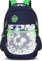 Skybags Strike | 29L | School Backpack | Polyester | Green