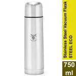 Eagle Steel Eco Stainless Steel Vacuum Double-Wall Hot & Cold Water Bottle for Office Home Travel
