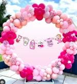 SPECIALYOU.IN It's my half birthday decoration for baby girl with pink balloons |6 months birthday decoration items for kids , balloons for decoration | balloons for birthday decor - 73 items