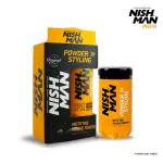 Nishman Mattifying Volume Powder Hair Wax 10gm : Matte Finish | Hair Style | Strong Hold Styling | Wax for Men