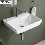 Plantex Ceramic Wash Basin/Basin for Bathroom/Wash Basin Wall Mounted for Home/Office/Hotels (White-1174)