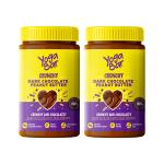 Yogabar Crunchy Dark Chocolate Peanut Butter 1kg (Pack of 2) | Chocolate Peanuts Butter | High Protein Peanut Butters with Anti-Oxidants | Crunchy , Chocolatey & Creamy Peanut Butter | 100%Vegan & No Preservatives
