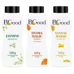 BGood | Skin Cream - 50 Gm & Pack of 3 Talcum Powder - 120gm each