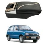 Oshotto PU Leather AR-02 Car Armrest Console Box Compatible with Maruti Suzuki 800 - Black