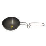 CooPany Hard Anodised Tedka Pan/Fry pan/Thalippu Karandi with Stainless Steel Handle 11 cm 300 ml