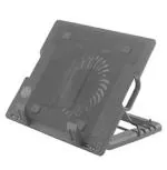 Tech Gear Adjustable Ergo Laptop Stand with 14cm Fan with USB HUB 1 Fan Cooling Pad (Black) 1 Fan Cooling Pad (Black)