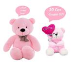 LVS TOYS Pink Big Size & Pink I Love You for Kids, Girls & Children Playing Toy, Adult Gifting Teddy Bear in Size of 2 feet & 30 cm cm Long