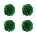 Hippity Hop Paper Green Paper Puff Ball (Pack Of 4)