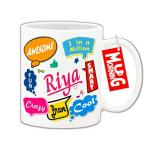 Mug Morning Riya Name Mug Riya Name Coffee Mugs for Kids Coffee Mug with Name Riya Ceramic Printed Custom Design Under 200