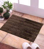 Elegant Weavers Bathroom Mat | Anti Skid Mat for Bathroom Floor | Bathmats Home | (40x60 Cm), Brown