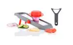 ADJUSTABLE VEGTABLE SLICER GREY WITH PEELER