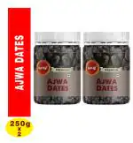 RED CLIFF Premium Ajwa Dates | Original & Rich Khajoor | Dates | Pack Of 2 | (250 g)