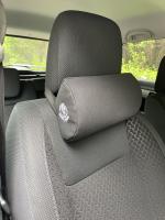 MRRON FAUX Series Memory Foam Head Rest Cushion For Car or Office Chair- Neck Pillow (Black)