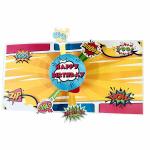 Designarium 3D Popup Funny Comic Strip Theme Birthday Greeting Card