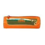 Smily Kiddos Orange Polyvinyl Chloride Zipper Pencil Pouch
