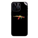 GADGETSWRAP Printed Vinyl Skin Sticker for Apple iPhone 14 Pro Max - AK 47 Colors