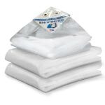 TUFFPAULIN 24FT X 21FT 120 GSM Transparent Extra Strong Virgin Tarpaulin Tirpal Tadpatri Tharpai Thadika Mulching Sheet, UV Resistant Eyelets, 100Percentage Waterproof, 6 Layer 3D Rib Technology