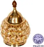 T-KA108 Brass Table Diya  (Height: 4 inch)