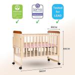 FurniFest Handcrafted Wooden Baby Cot - Safe and Stylish Nursery Essential