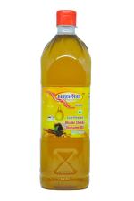 AAROKYAM Wooden Cold Pressed Gingelly / Sesame Oil (Virgin, Chekku / Ghani) for Cooking - 1Litre