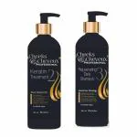 Cheeks & Cheveux Keratin Treatment and Rejuvenating Daily Shampoo combo pack of 2