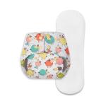 BASIC for Baby- Freesize Sheep Cloth Diapers for Day Time Use With Dry Feel Insert