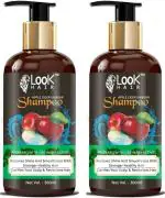 Look Hair Apple Cider Vinegar Shampoo All Hair Types Men and Women 300 ml pack of 2