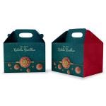 Festiko Happy Raksha Bandhan Gift Box For Brother/Sister - Design 2, Rakhi Goodie Box For Siblings, Raksha Bandhan Decoration (3 Pcs)