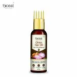 OCEAL Onion Hair Oil with resendyl - WITH COMB APPLICATOR - Controls Hair Fall - NO Mineral Oil, Silicones & energetic Fragrance Hair Oil (250 ml)