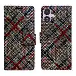 A D Enterprises Check Flip Cover for Samsung F14 5G | Magnetic Case | Shock Absorbent | Flip Cover Samsung F14 5G