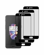 GADGETRONICS OnePlus 5 Black Tempered Glass Scratch Resistant and Anti Fingerprint Screen Protector