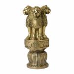 Kalarambh Brass Ashok Stambh Idol For Home Handicraft Art -3.5 x 3.5 x 9.9 Inch (L x W x H) Incomplete