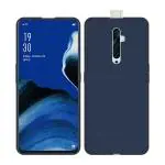 Case Creation Blue Silicone Shock Proof Back Cover For Oppo Reno 2Z 8 X 2 X 5 Cm