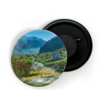 Dhcrafts Multicolor Metal Pahalgam Jammu And Kashmir Printed Fridge Magnet, 5.8 Cm