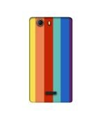 Casotec Rainbow Colors Design 3D Printed Hard Back Case Cover for Micromax Canvas Nitro 2 E311