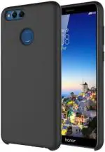 XOVO Back Cover for Honor 7X (Black, Dual Protection, Silicon, Pack of 1)