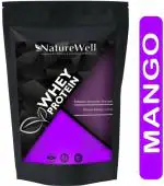 Naturewell Protein Plus Body Building Gym Supplement Whey Protein Powder - Mango, 500 Gram