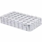 Welburn Veda&Co Wax Tealight Candles - Pack of 200, 3 Hours Burning Time, 100% Fully Refined Paraffin Wax, Unscented, Smokeless, Dripless, for Home Decor, Offices & Other Occasions (White)