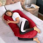 Prime Facie J Shape Conjugate Hollow Red(A)1p183 Microfibre Pregnancy Pillow (147 cm x 86 cm)