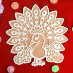 SPECIALYOU.IN Peacock rangoli stencils,Wooden rangoli stencils, Diwali decoration items for home decor,Rangoli stencils in big size, Rangoli making tools kit,Rangoli mat for door entrance- 1 pcs