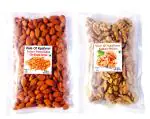 Vale Of Kashmir Walnut Kernels & Kashmiri Mamra Almond Kernels combo 500 grams ( 250gx2)