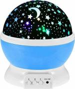 FIVANIO Star Master dream rotating projection night light can use USB or Battery supply Night Lamp (19.9 cm, Multicolor)