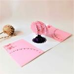 Designarium 3D Popup Lasercut Wedding Invitation Card (Pack of 10)