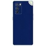 GADGETSWRAP Premium Material Skin Vinyl Decal Sticker Compatible With Oppo Reno 6 Pro - Blue Carbon