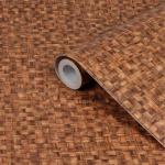 CVANU Wood Grain Vinyl Wallpaper for Old Furniture Door Wardrobe Wallpaper(1x10ft)